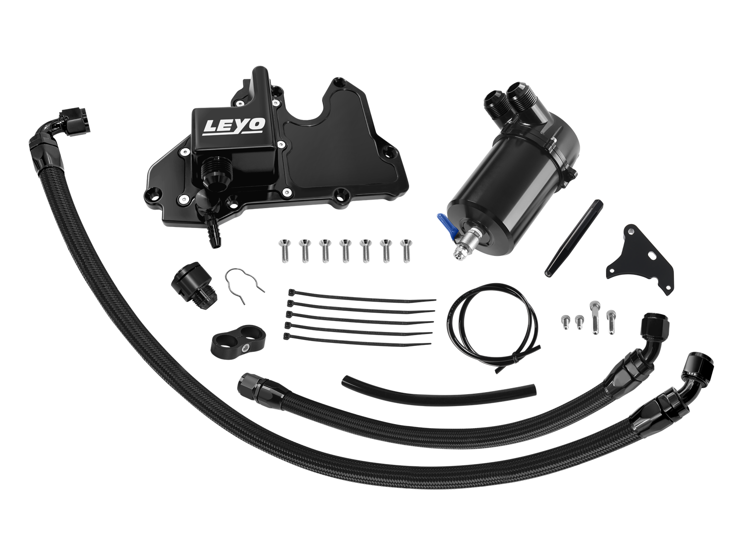 Leyo Motorsport Oil Catch Can Kit V3 (MQB EA8888.3)