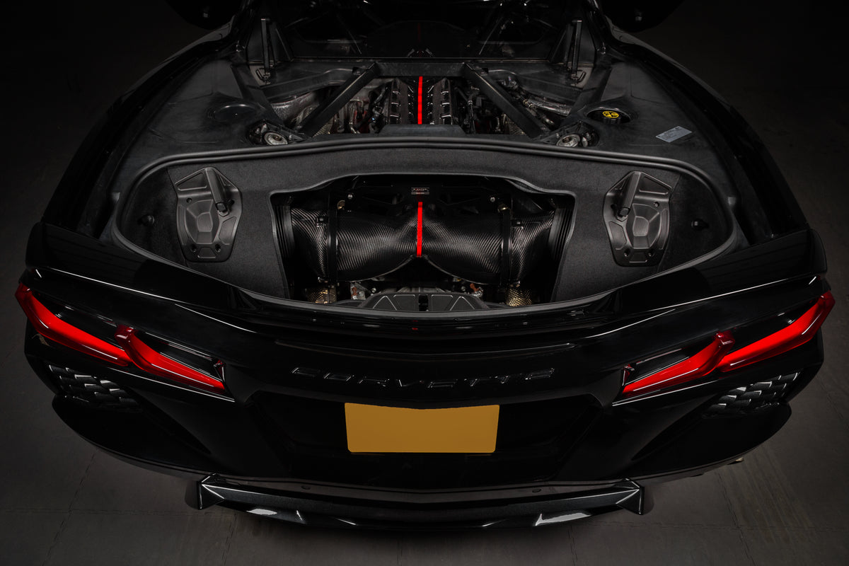 Eventuri carbon fiber intake system for Chevrolet Corvette C8 Stingray