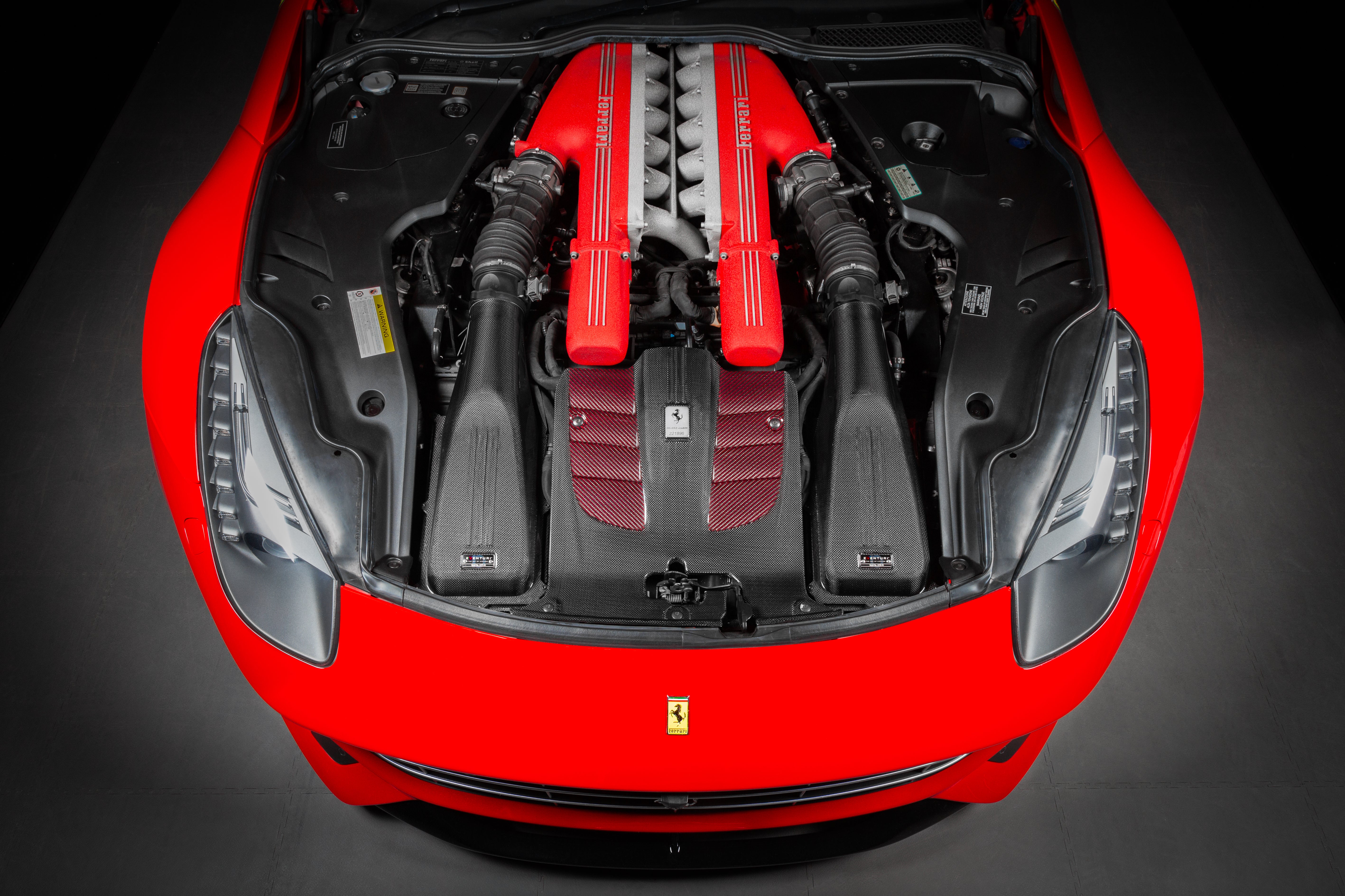 Eventuri carbon fiber intake system for Ferrari F12 Berlinetta