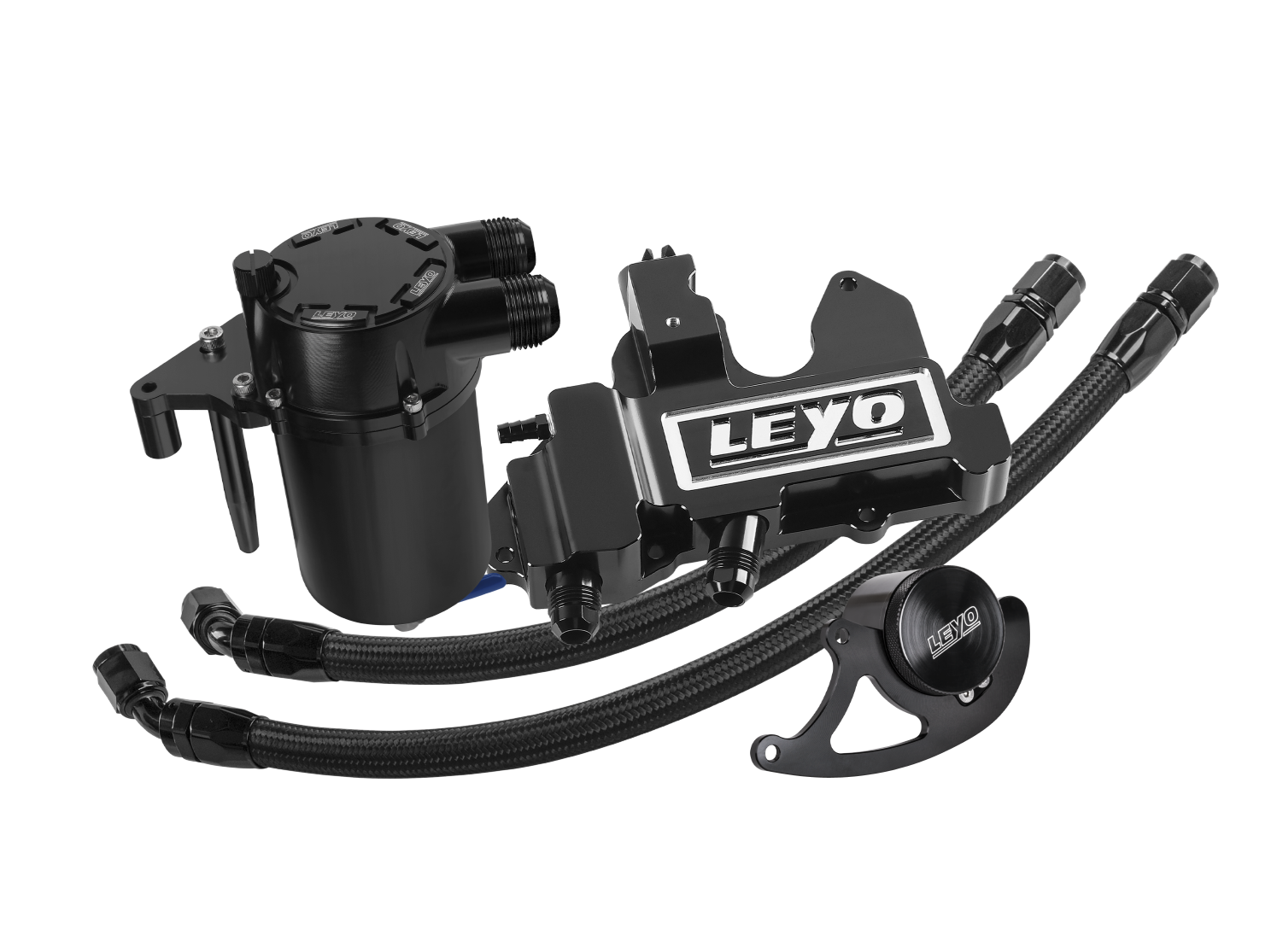 Leyo Motorsport MK7 R / Audi 8V S3 Oil Catch Can Kit V2 Plus