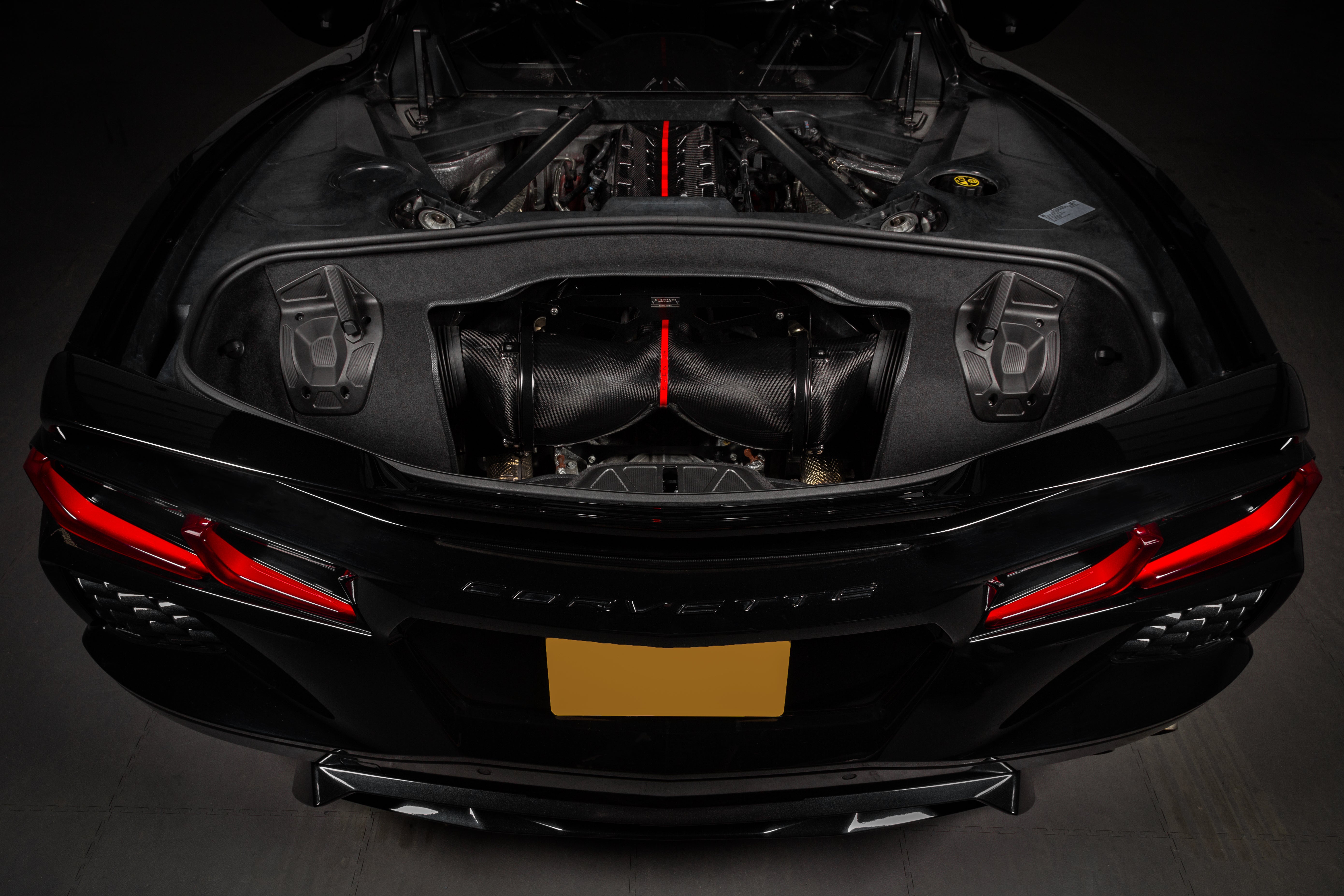Eventuri carbon fiber intake system for Chevrolet Corvette C8 Stingray