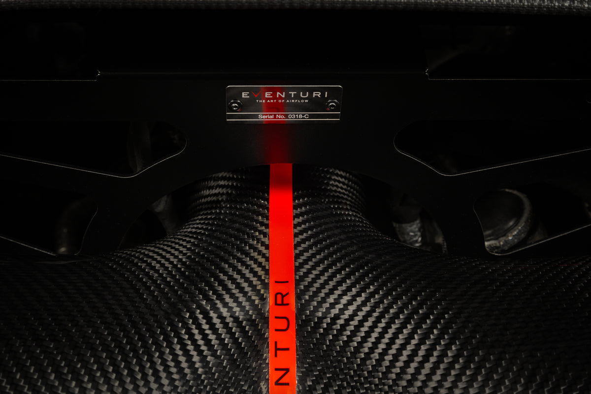 Eventuri carbon fiber intake system for Chevrolet Corvette C8 Stingray