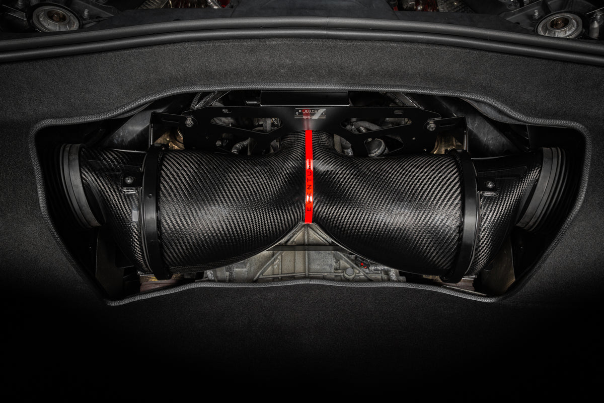 Eventuri carbon fiber intake system for Chevrolet Corvette C8 Stingray