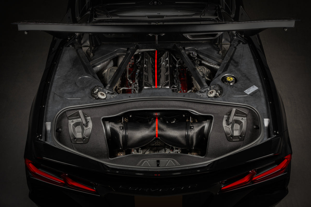 Eventuri carbon fiber intake system for Chevrolet Corvette C8 Stingray