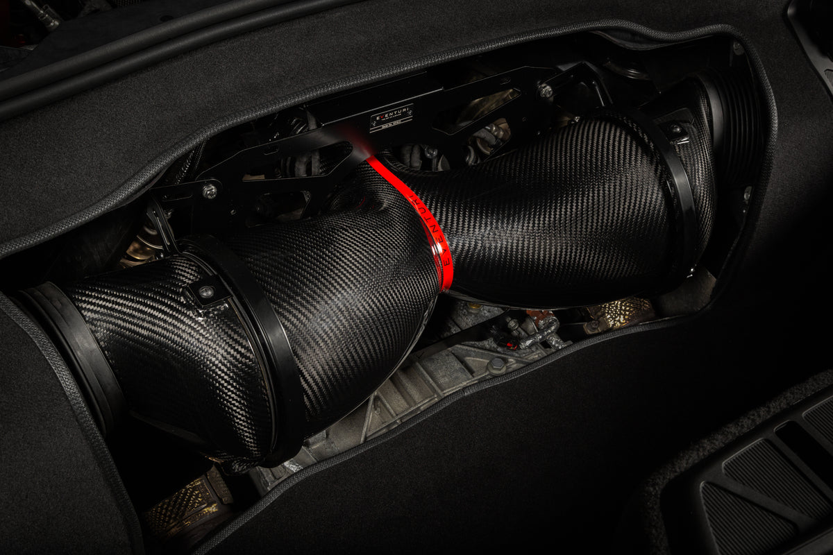 Eventuri carbon fiber intake system for Chevrolet Corvette C8 Stingray