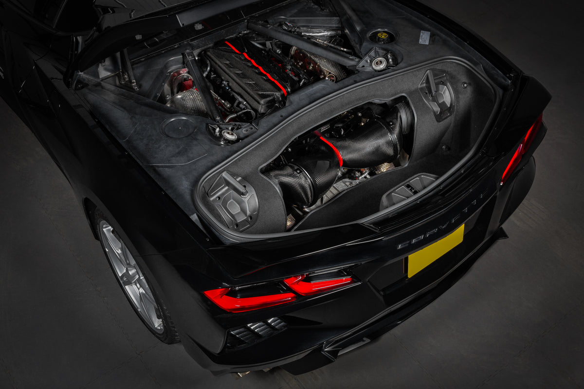 Eventuri carbon fiber intake system for Chevrolet Corvette C8 Stingray