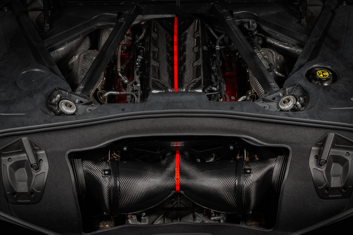 Eventuri carbon fiber intake system for Chevrolet Corvette C8 Stingray