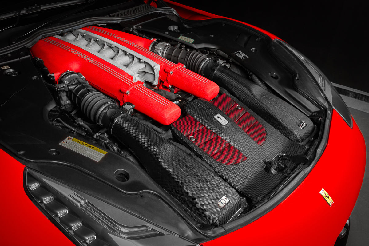 Eventuri carbon fiber intake system for Ferrari F12 Berlinetta