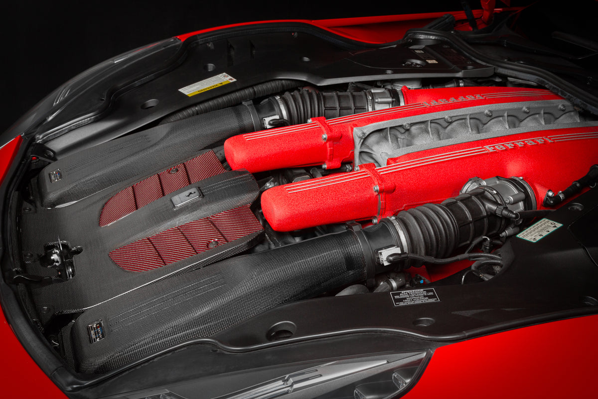 Eventuri carbon fiber intake system for Ferrari F12 Berlinetta
