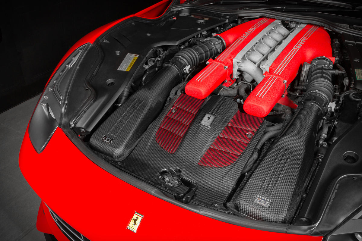 Eventuri carbon fiber intake system for Ferrari F12 Berlinetta
