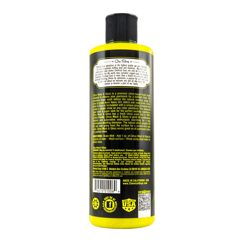 CHEMICAL GUYS CITRUS WASH & GLOSS CONCENTRATED ULTRA PREMIUM HYPER WASH & GLOSS
